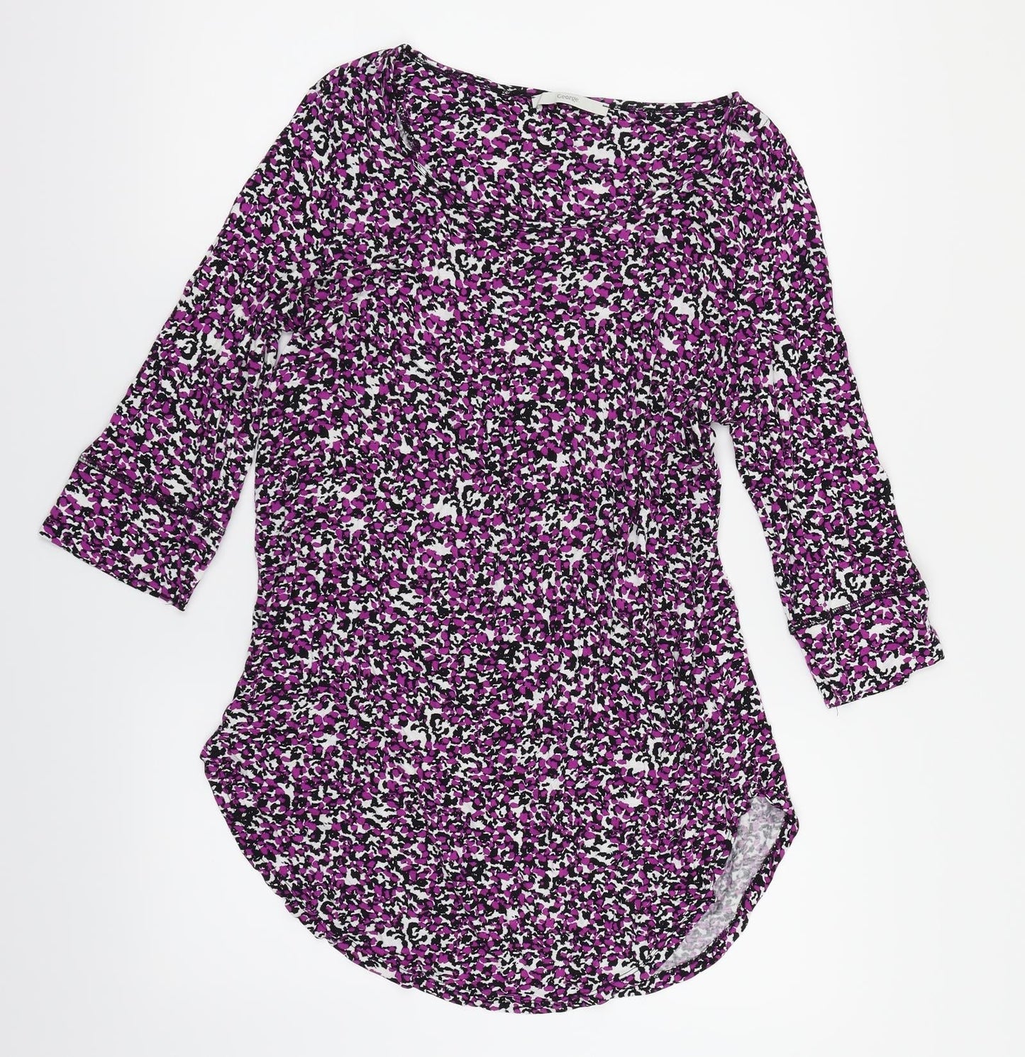 Womens UK Size 10 George Multicoloured Basic Blouse