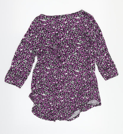 Womens UK Size 10 George Multicoloured Basic Blouse