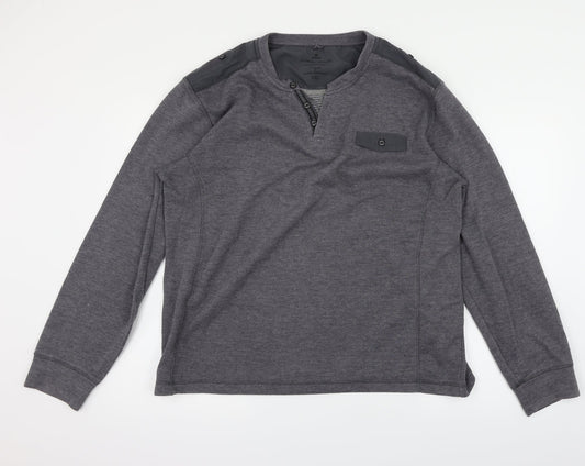 Easy Mens Grey   Pullover Jumper Size 2XL