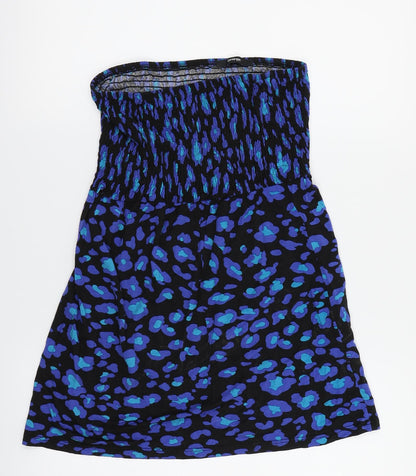 George Womens Blue Polka Dot  Fit & Flare  Size 12