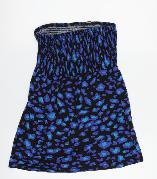 George Womens Blue Polka Dot  Fit & Flare  Size 12