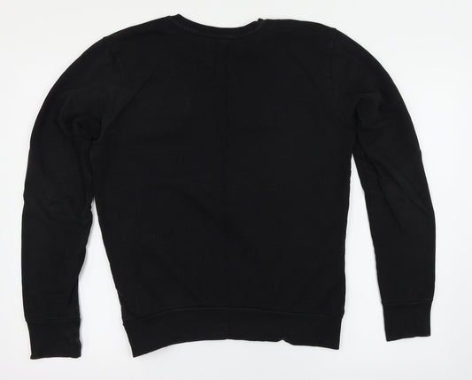 Cedar Wood State Mens Black   Henley Jumper Size S