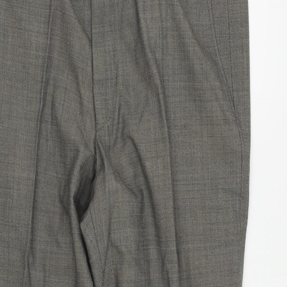 Womens UK Size 32 in M&S Regular Fit Dress Pants Grey Trousers