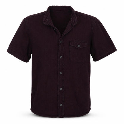 Mens UK Size S Topman Purple  Button-Up Short Sleeve Casual Shirt