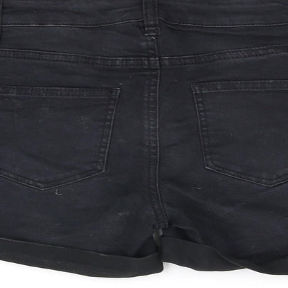 deniem co Womens Black   Hot Pants Shorts Size 4
