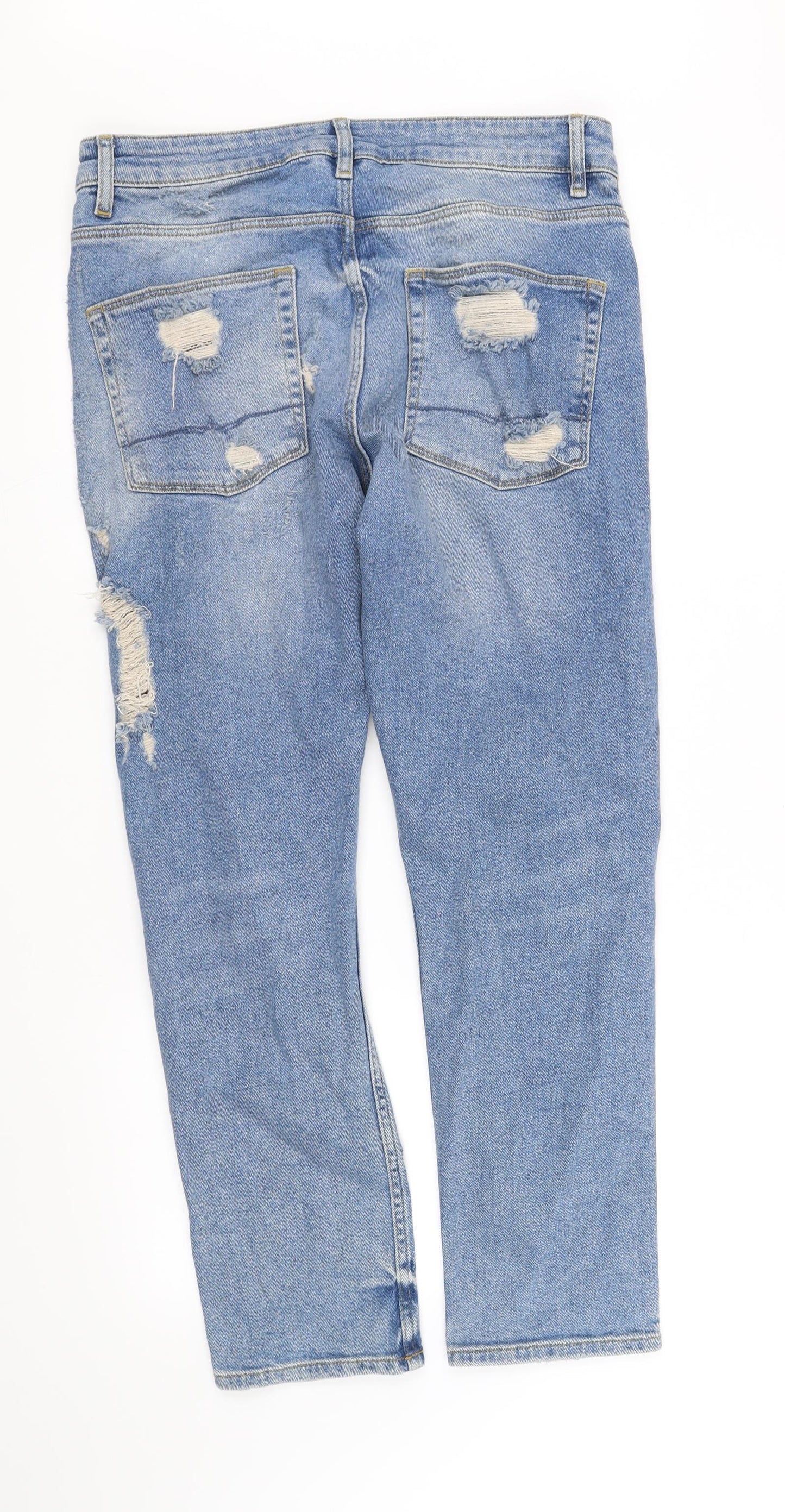 Womens UK Size M pre worn Regular Fit Straight Blue Jeans