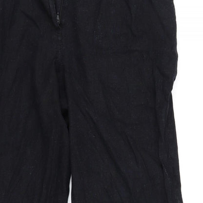 Womens UK Size 16 Papaya Regular Fit Sweatpants Black Trousers