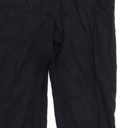Womens UK Size 16 Papaya Regular Fit Sweatpants Black Trousers