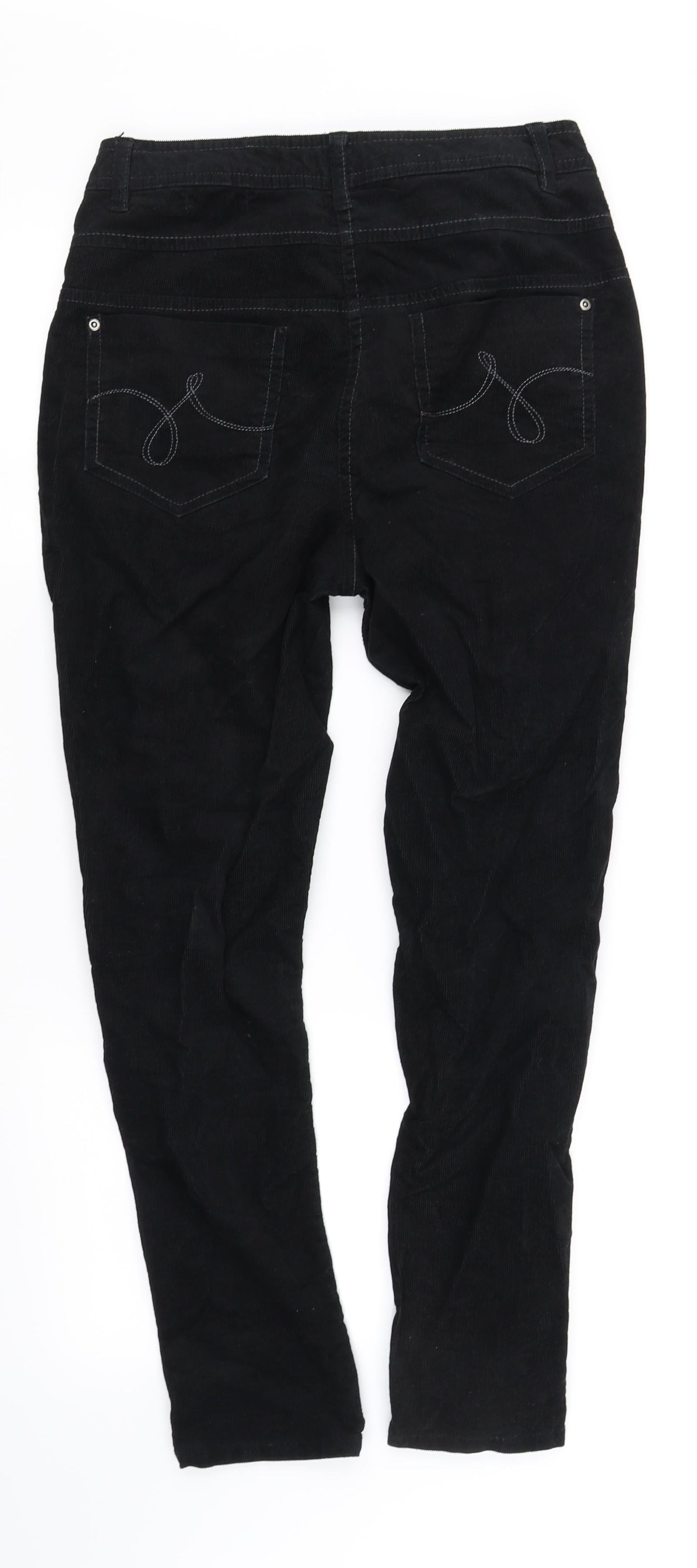 Womens UK Size 10 NEXT Regular Fit  Black Trousers