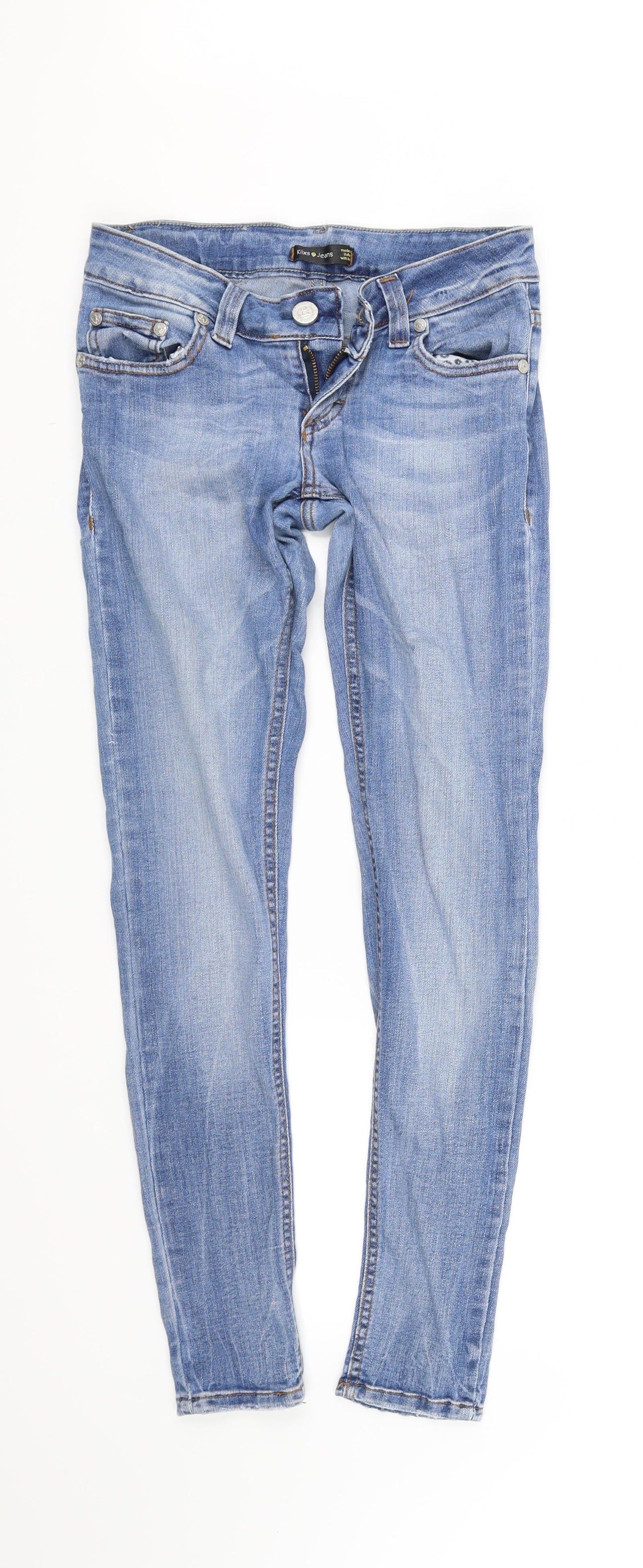 Womens UK Size S pre worn Regular Fit Straight Blue Jeans