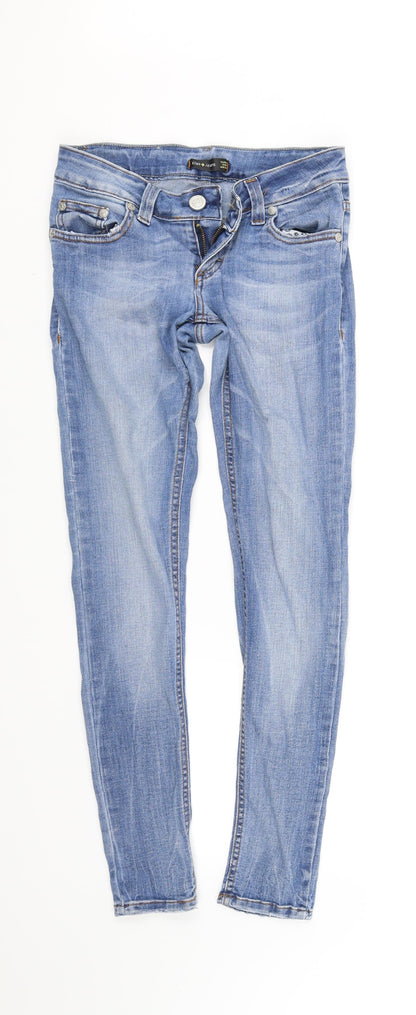 Womens UK Size S pre worn Regular Fit Straight Blue Jeans