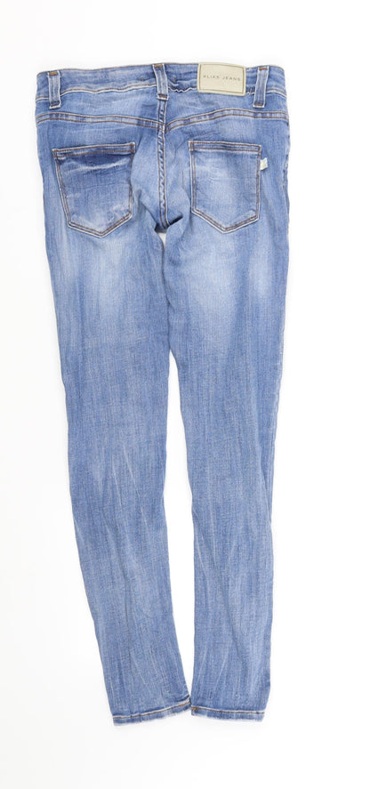 Womens UK Size S pre worn Regular Fit Straight Blue Jeans