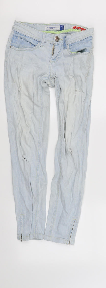 Womens UK Size 6 pre worn Regular Fit Straight Blue Jeans