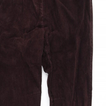 Womens UK Size 8 m&s Regular Fit  Purple Trousers