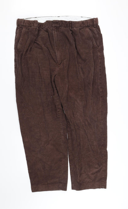 Womens UK Size 48 in pre worn Regular Fit  Brown Trousers