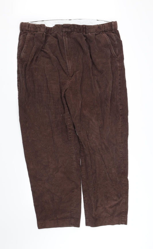 Womens UK Size 48 in pre worn Regular Fit  Brown Trousers
