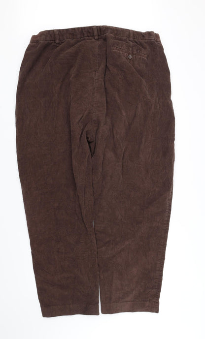 Womens UK Size 48 in pre worn Regular Fit  Brown Trousers