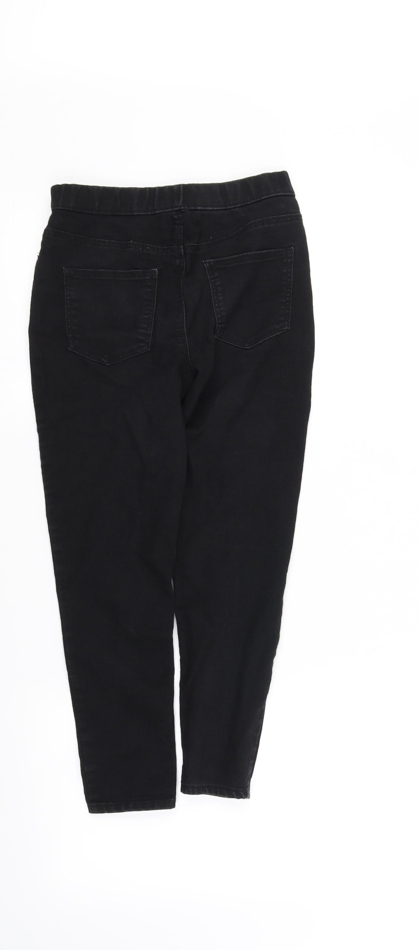 pre worn Girls Black   Straight Jeans Size 9 Years