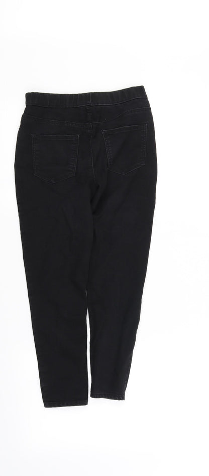 pre worn Girls Black   Straight Jeans Size 9 Years