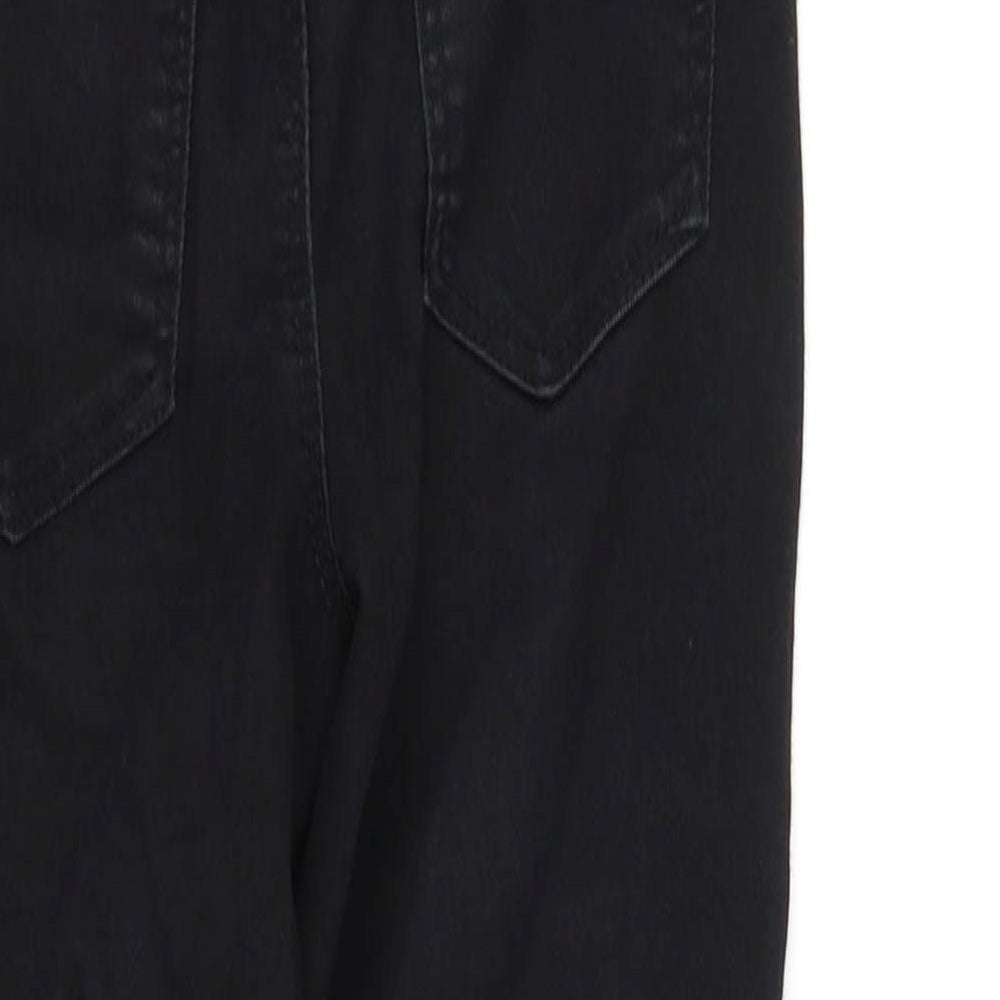 pre worn Girls Black   Straight Jeans Size 9 Years