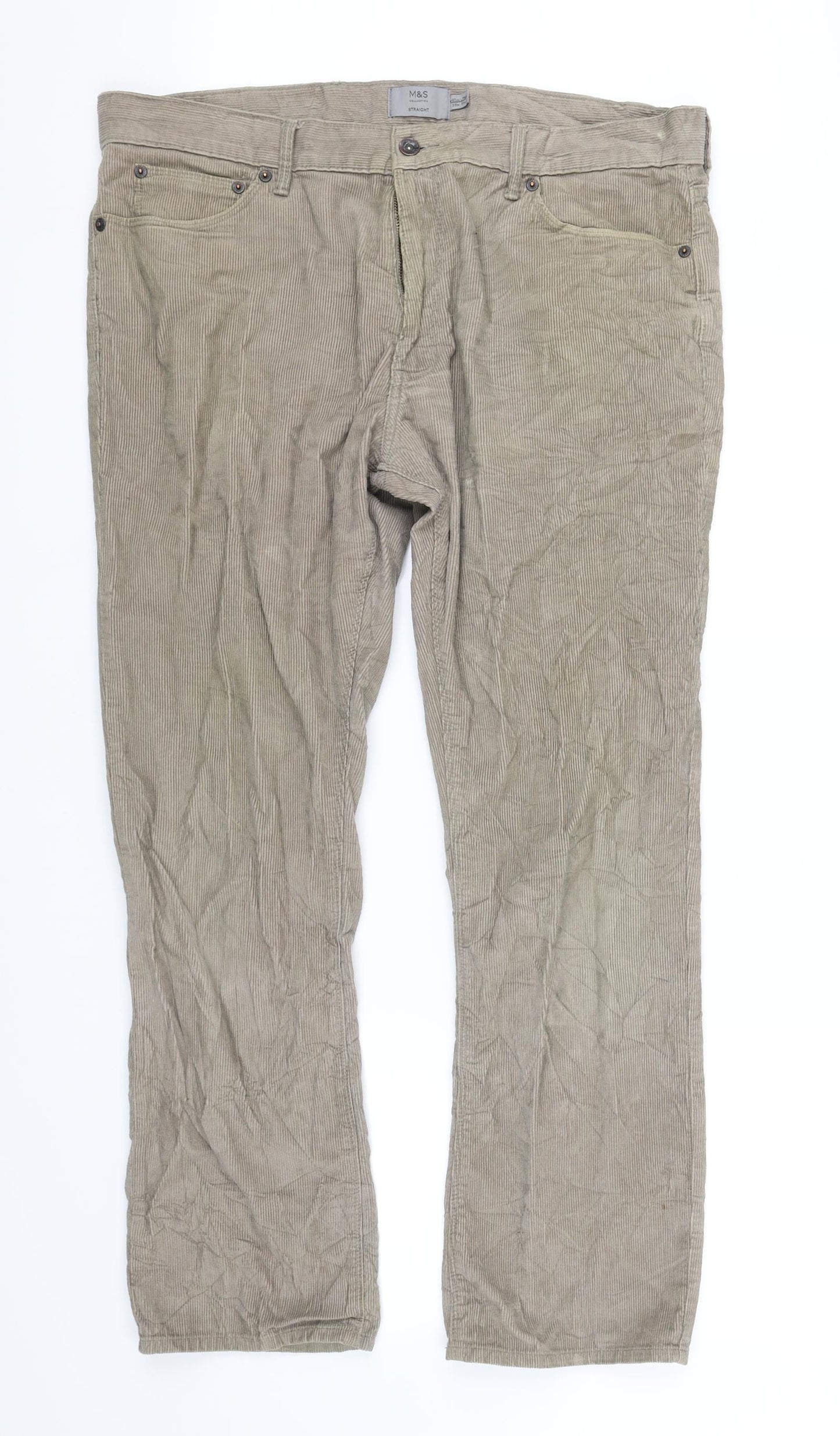 Womens UK Size L pre worn Regular Fit  Beige Trousers