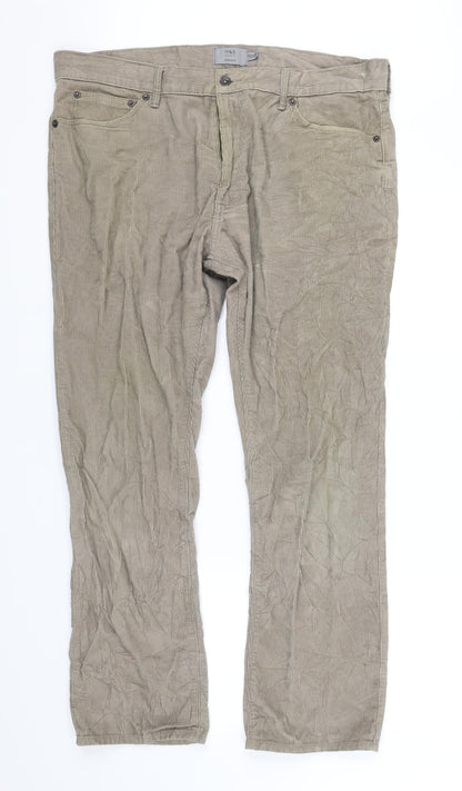 Womens UK Size L pre worn Regular Fit  Beige Trousers