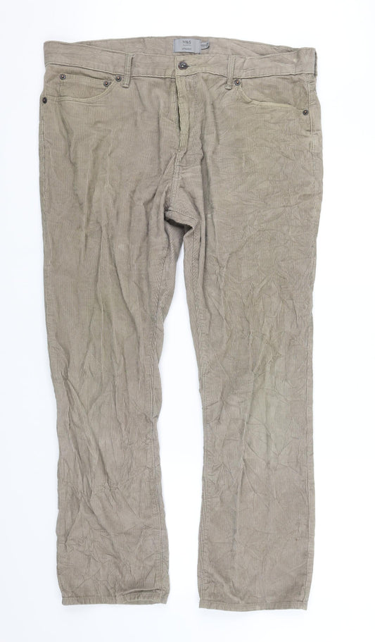 Womens UK Size L pre worn Regular Fit  Beige Trousers