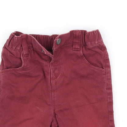 TU Girls Red   Straight Jeans Size 9 Months
