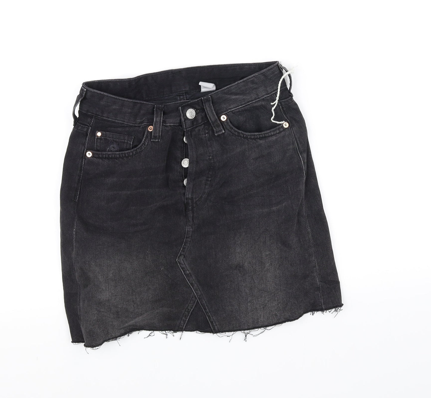 deniem co Womens Black   Flare Skirt Size 6