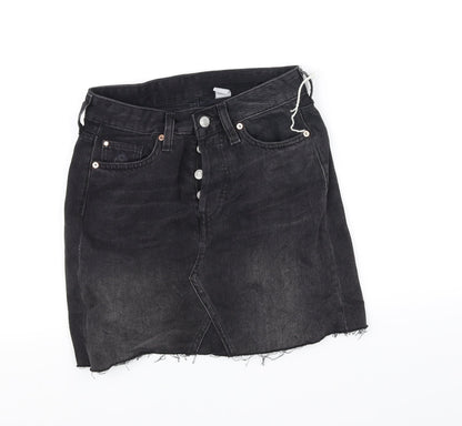 deniem co Womens Black   Flare Skirt Size 6