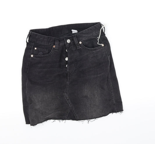 deniem co Womens Black   Flare Skirt Size 6