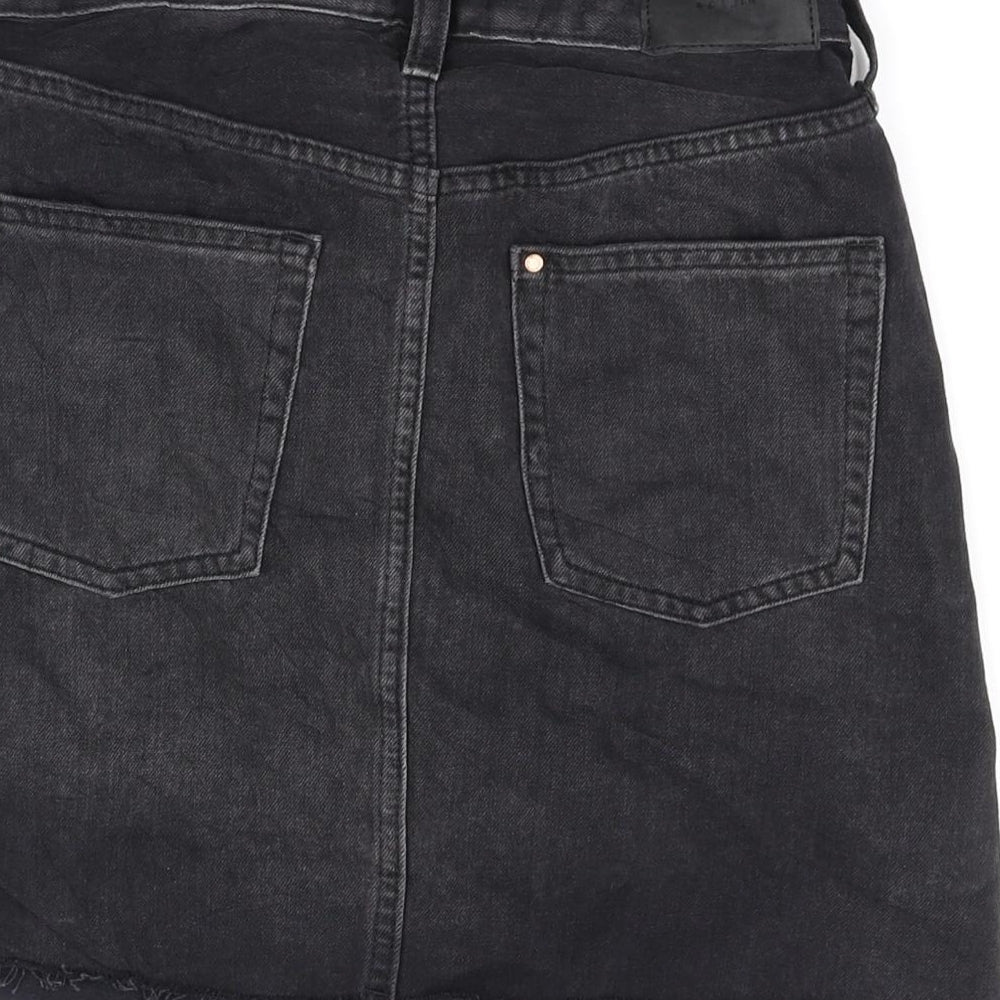 deniem co Womens Black   Flare Skirt Size 6