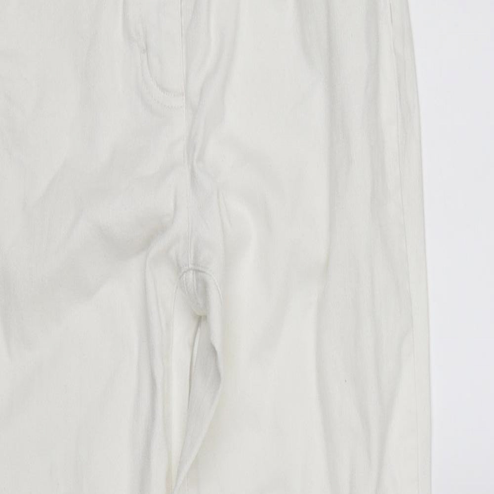 Artigiano Womens White   Straight Jeans Size M L30 in