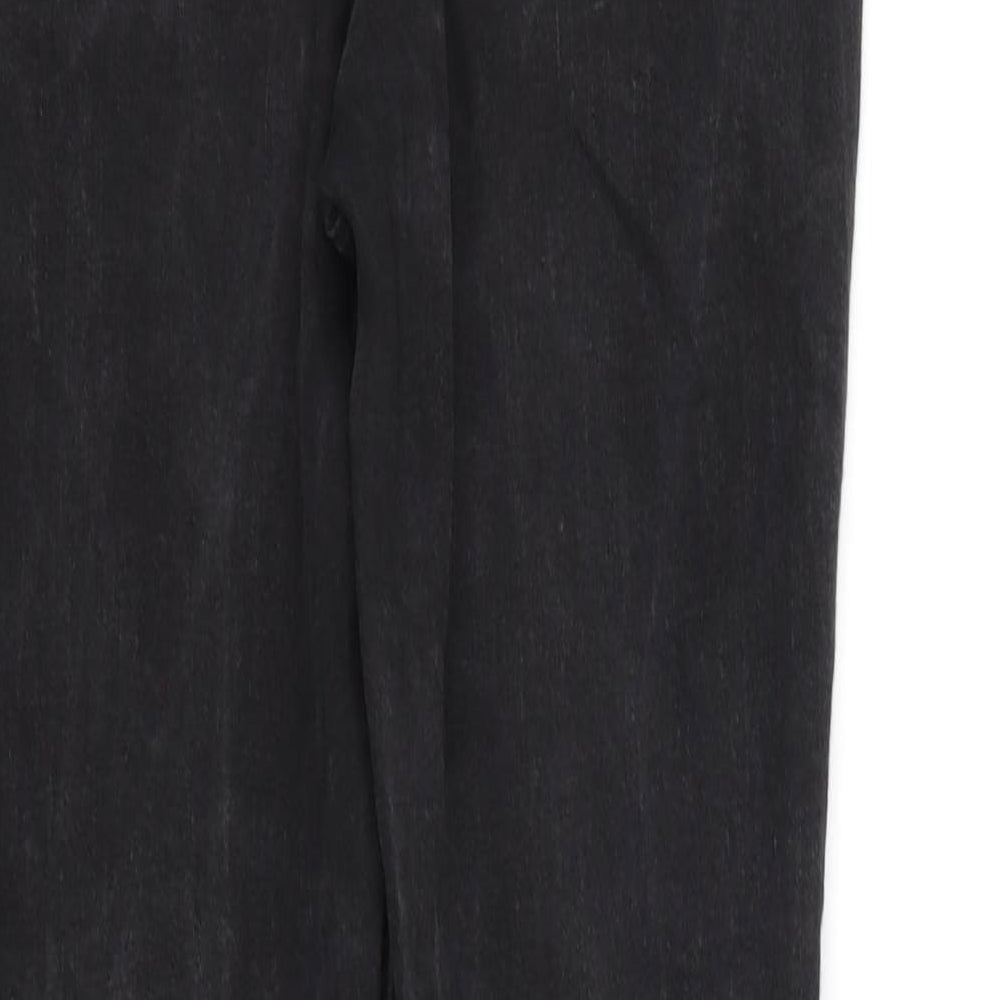 Womens UK Size S pre worn Regular Fit Straight Black Jeans