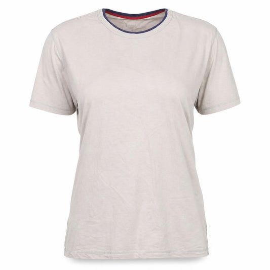 Womens UK Size 2XL pre worn Beige Basic T-Shirt