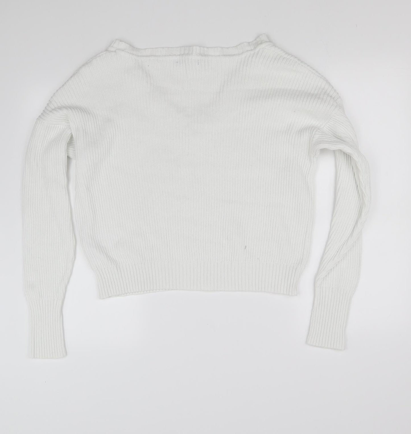 FOREVER 21 Womens White   Pullover Jumper Size S