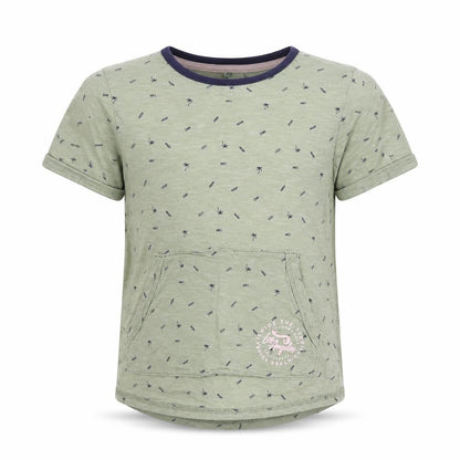 pre worn Boys Green   Basic T-Shirt Size 5-6 Years