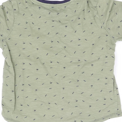 pre worn Boys Green   Basic T-Shirt Size 5-6 Years