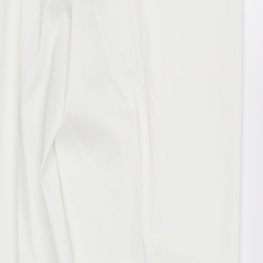 Womens UK Size 12 pre worn Regular Fit Straight White Jeans