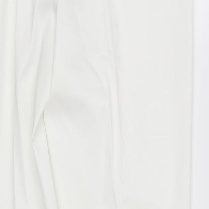 Womens UK Size 12 pre worn Regular Fit Straight White Jeans