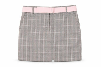 IZOD Womens Brown Check  Mini Skirt Size 30 in