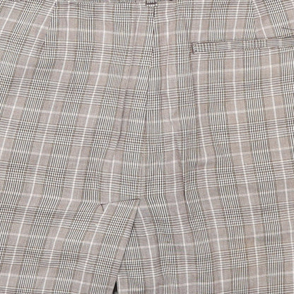 IZOD Womens Brown Check  Mini Skirt Size 30 in