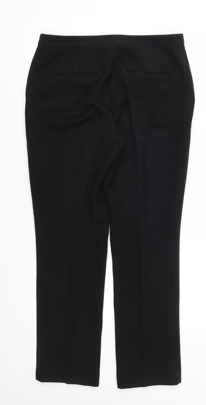 Womens UK Size 12 Papaya Regular Fit  Black Trousers