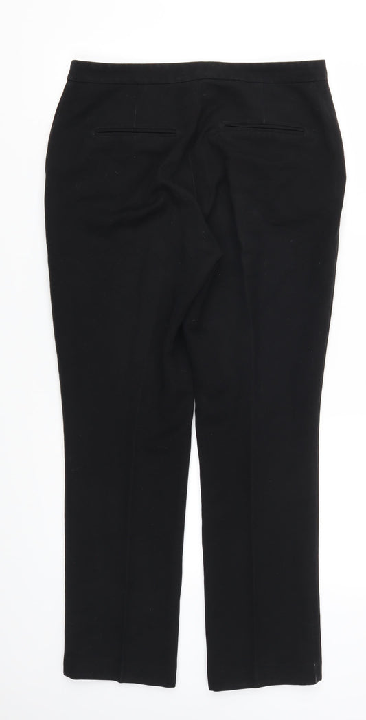 Womens UK Size 12 Papaya Regular Fit  Black Trousers