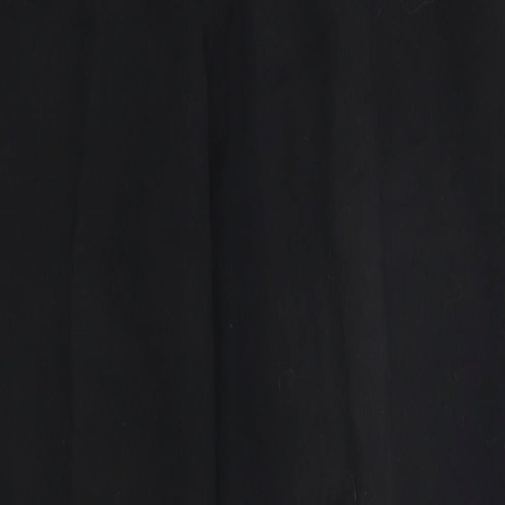 Womens UK Size 12 Papaya Regular Fit  Black Trousers