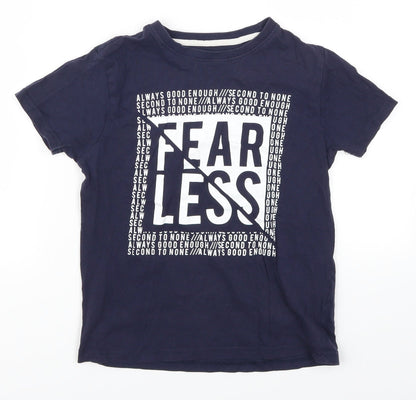 Primark Boys Blue   Basic T-Shirt Size 9-10 Years  - Fearless
