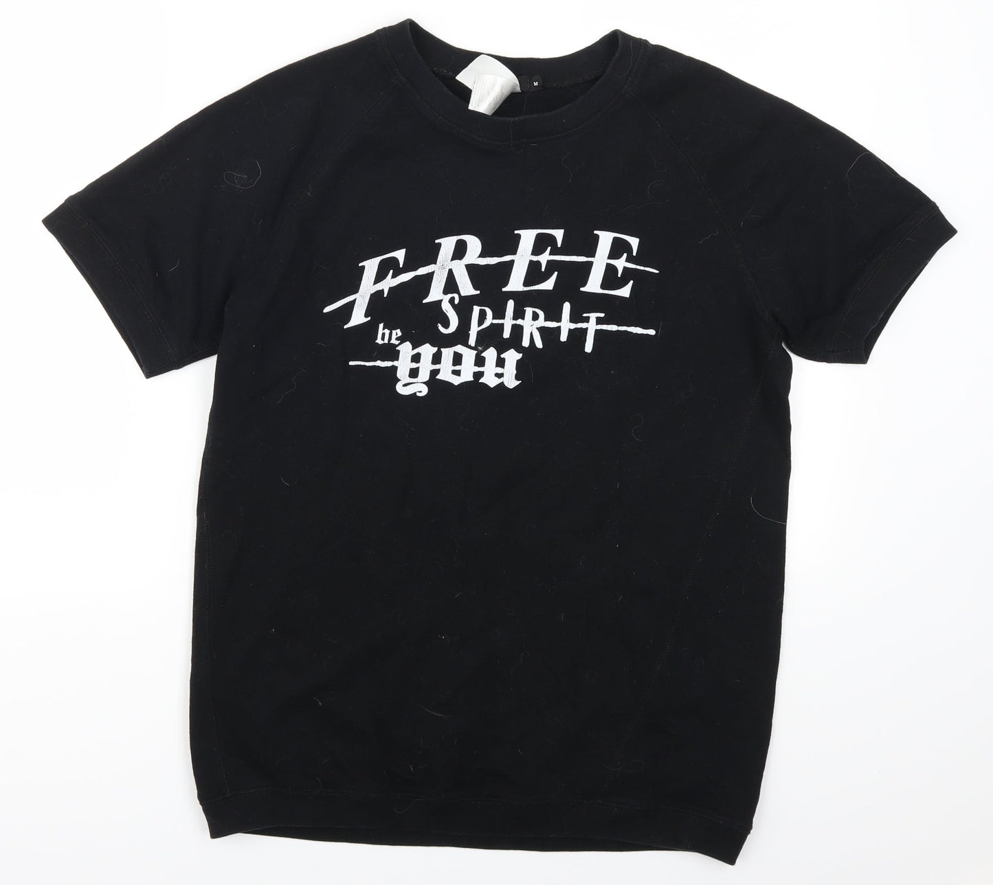 Boohoo Womens Black   Pullover Sweatshirt Size M  - Free Spirit Be You