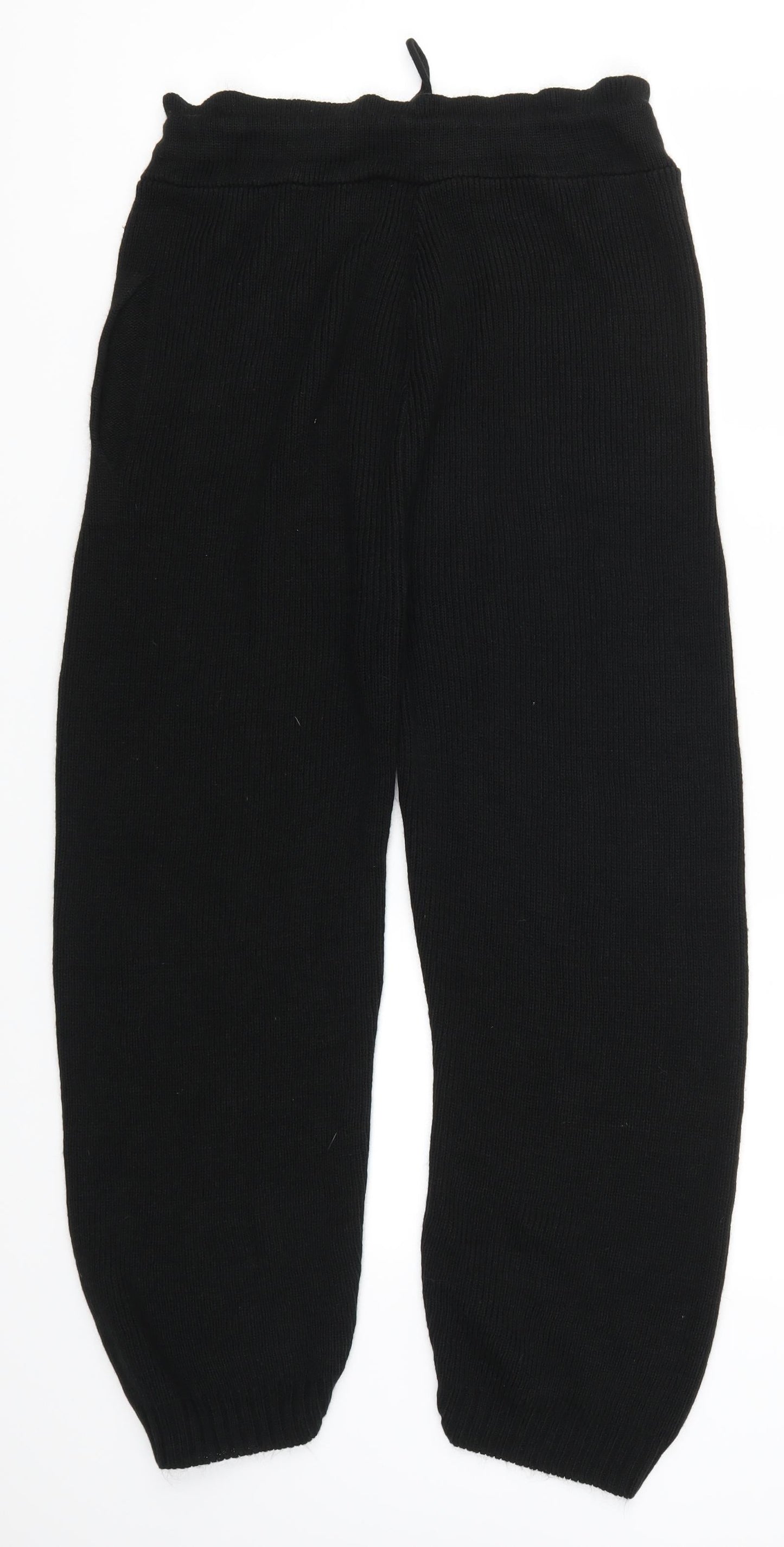 Womens UK Size M Preworn Regular Fit  Black Trousers
