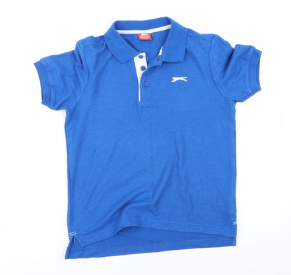 Slazenger Boys Blue   Basic Polo Size 9-10 Years