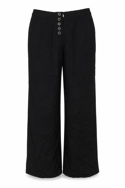Womens UK Size 12 Preworn Regular Fit  Black Trousers